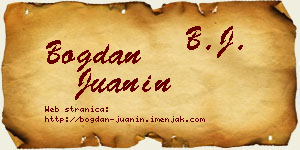 Bogdan Juanin vizit kartica